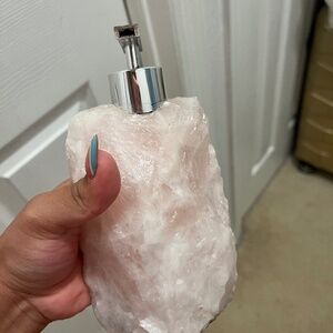 Rose Quartz soap dispenser